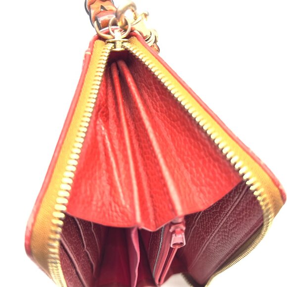 Dooney & Bourke Red Pebble Leather Wallet with Detachable Wristlet—EUC - Picture 8 of 13